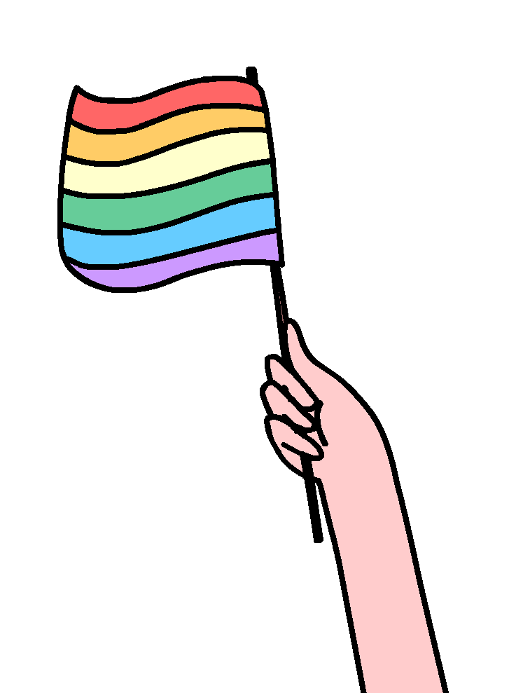 Rainbow Flag Wave Gif